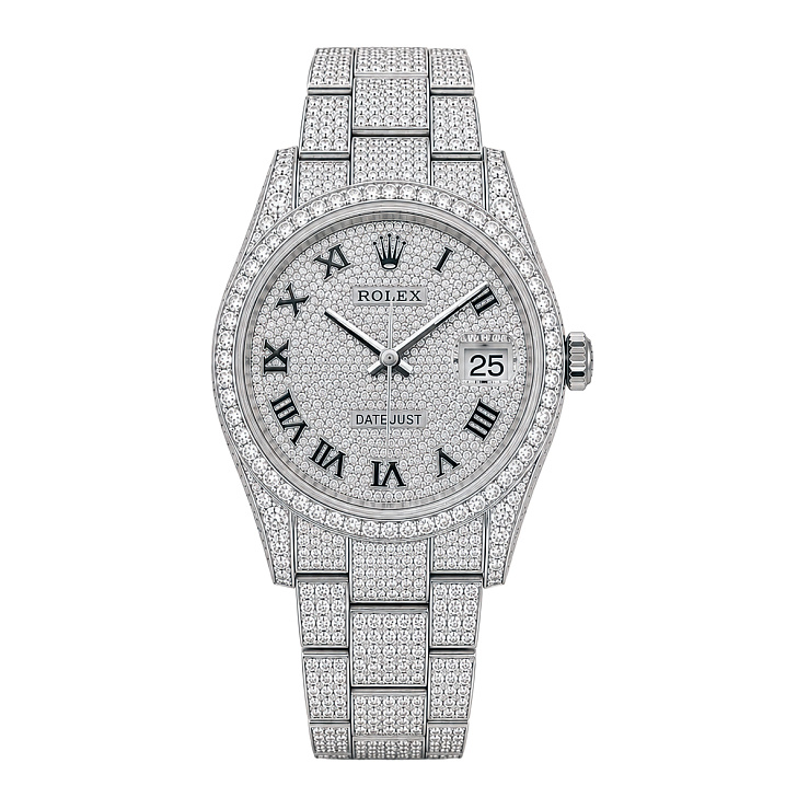 Datejust 41mm Custom Full Pave Iced Out Diamonds
