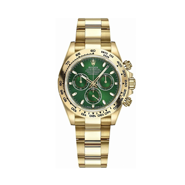 Cosmograph Daytona 40mm Yellow Gold Green Dial 2022 Discontinued