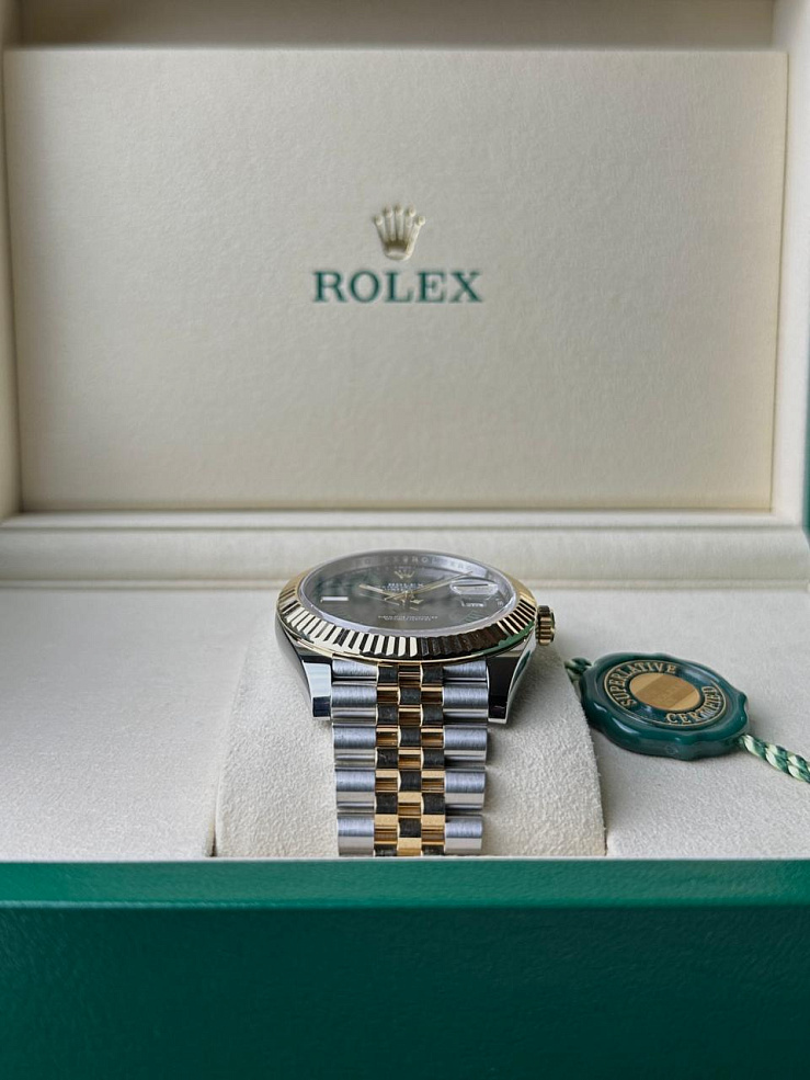 Datejust 41mm Steel & Yellow Gold Wimbledon Dial Jubilee Bracelet