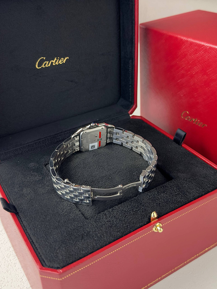 Panthere De Cartier Medium Steel Diamonds
