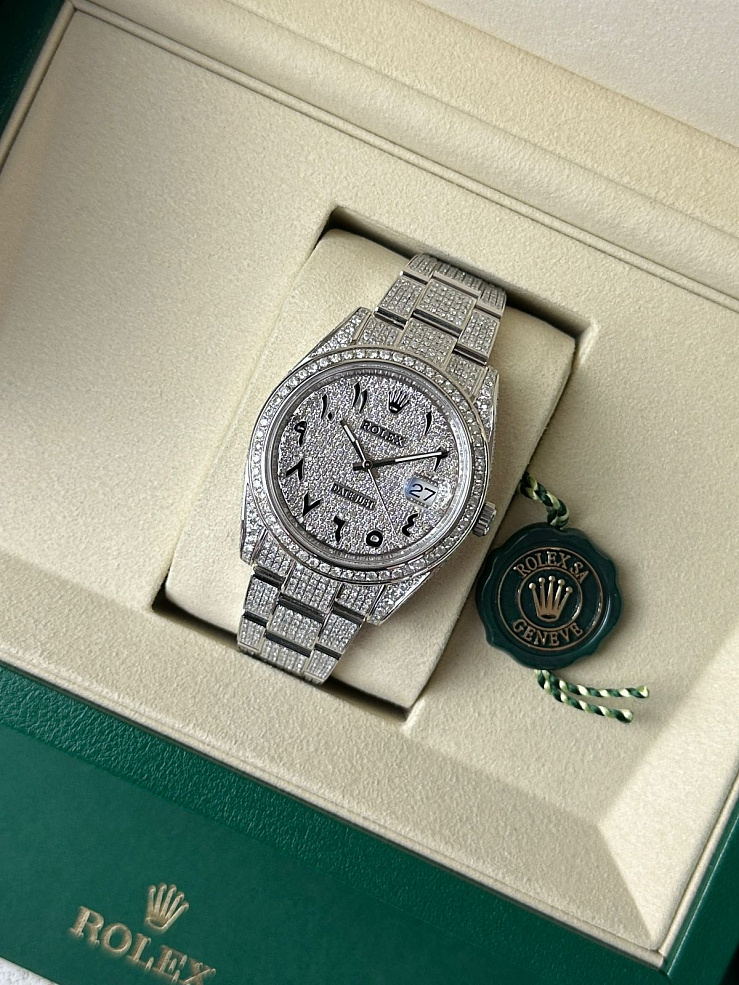 Datejust 41mm Custom Full Pave Iced Out Diamonds