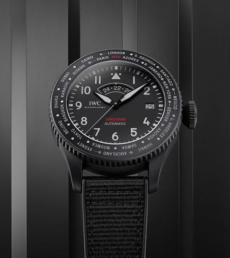 Pilots Watch Timezoner Top Gun Ceratanium