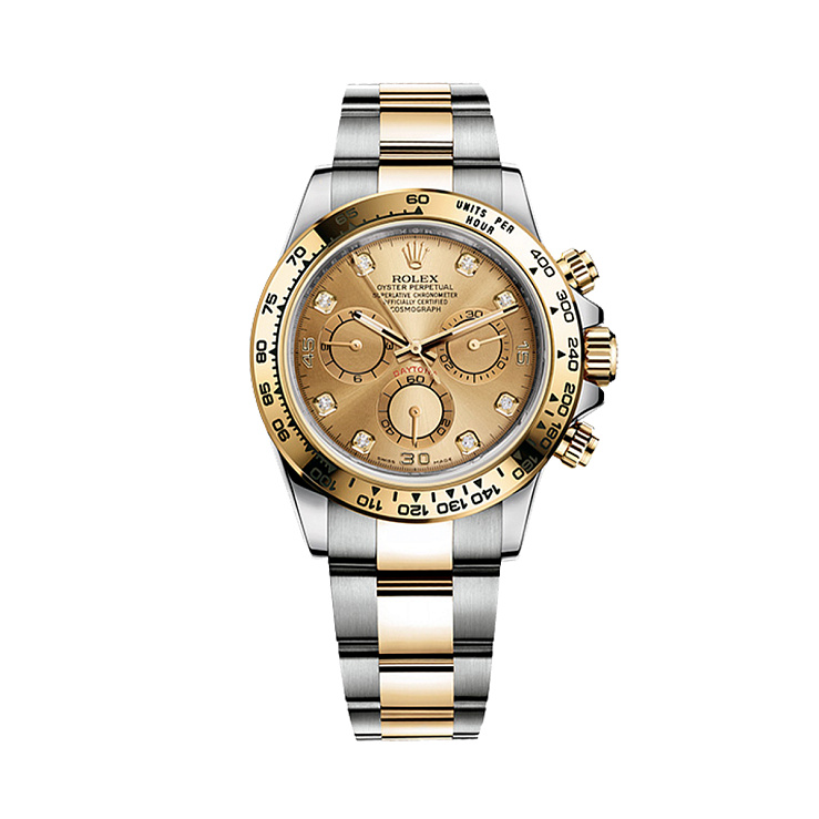 Oyster Perpetual Cosmograph Daytona Champagne Dial 8 Diamonds