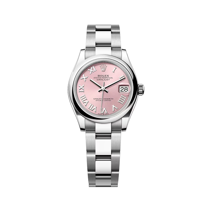 Datejust 31mm Steel Pink Roman Dial Oyster Bracelet