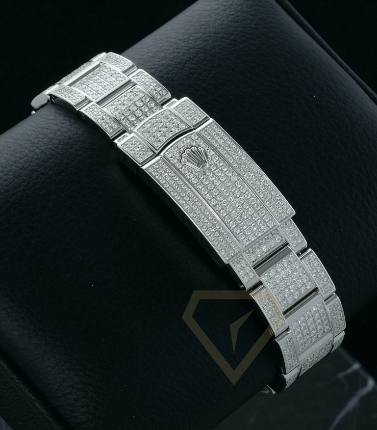 Datejust II Full Pave Iced Out Diamonds