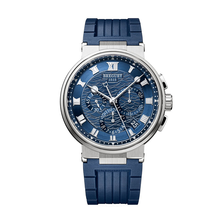 Marine Chronograph 2019 White Gold Blue Dial