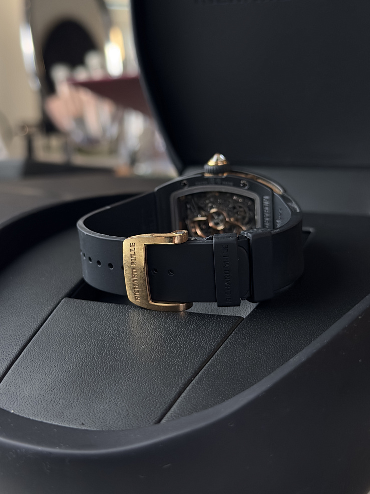 Black Ceramic & Rose Gold with Diamonds