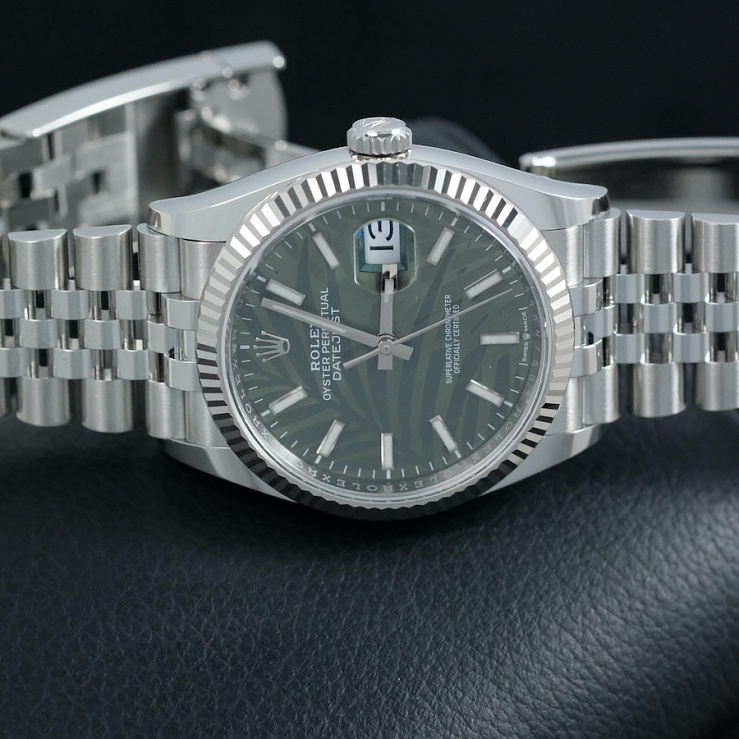 Datejust 36 mm Green Palm Motif Dial 2021