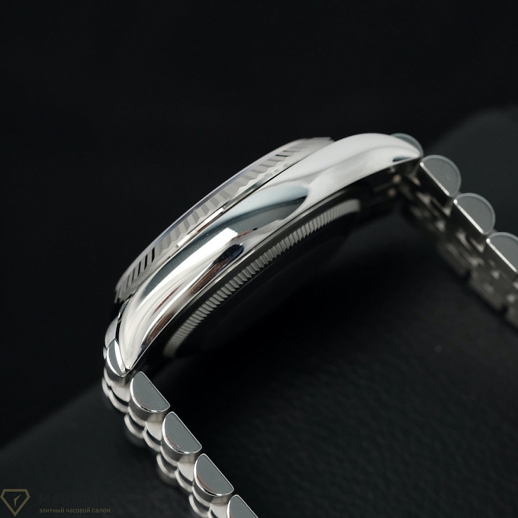 Datejust 36mm Steel & White Gold Purple Dial