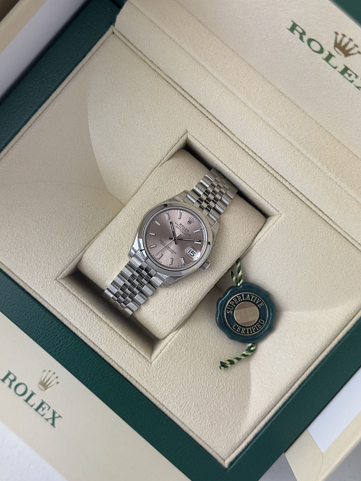 Datejust 31mm Steel Pink Dial Jubilee bracelet