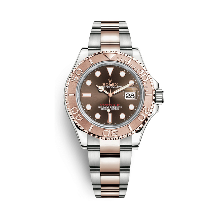 Yacht Master 40mm Steel Everose Chocolate Dial