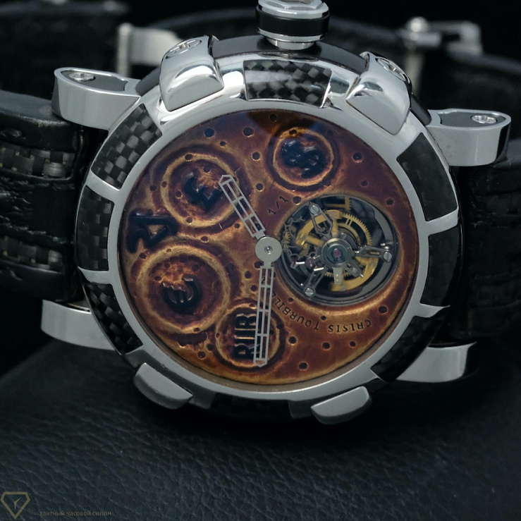 Tourbilion Rusted steel T-oxy III Tourbillon black Extreme