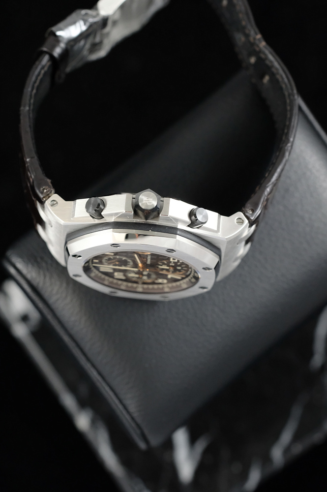 Royal Oak Offshore Chronograph Watch Brown Dial 42mm