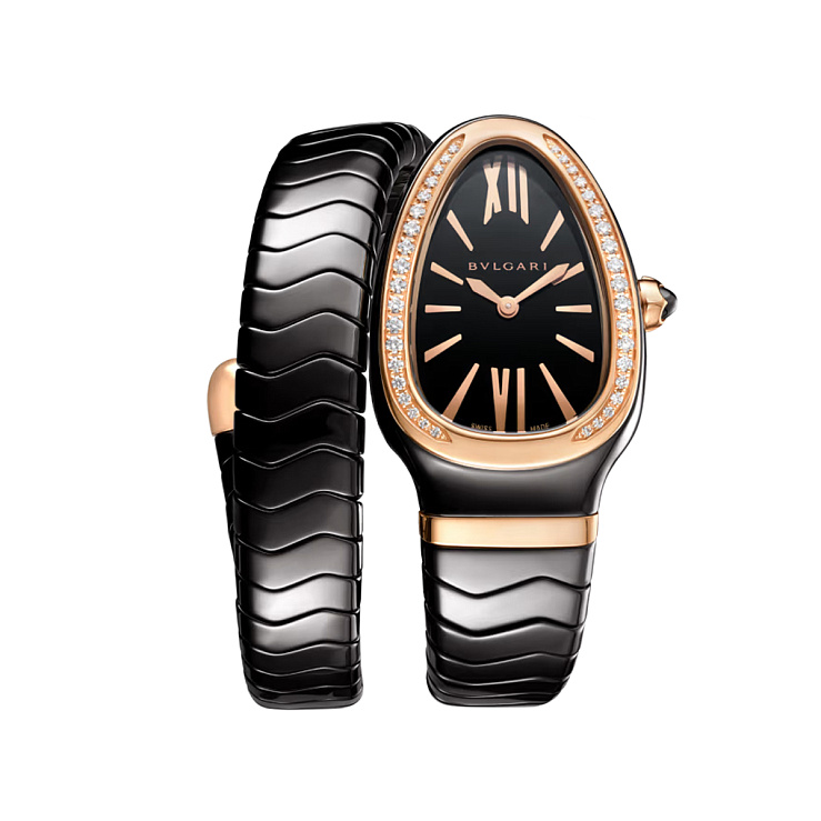 Serpenti Spiga Ceramic & Rose gold Diamonds