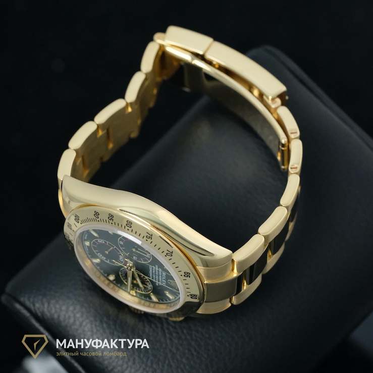 Oyster Perpetual Cosmograph Daytona Yellow Gold Original Green Dial Special Order