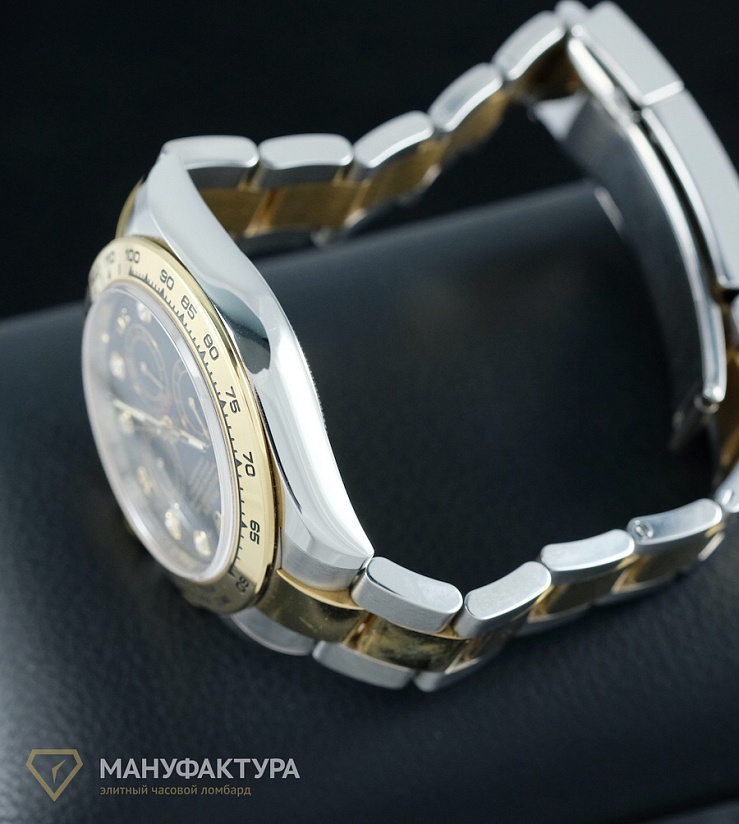 Oyster Perpetual Cosmograph Daytona Black Dial 8 Diamonds