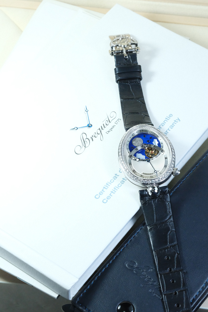 Reine De Naples Tourbillon Jour/Nuit White Gold & Diamonds