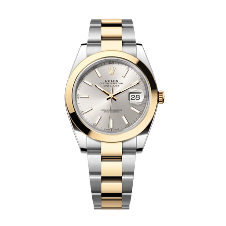 Datejust 41mm Steel & Yellow Gold Silver Dial Oyster Bracelet