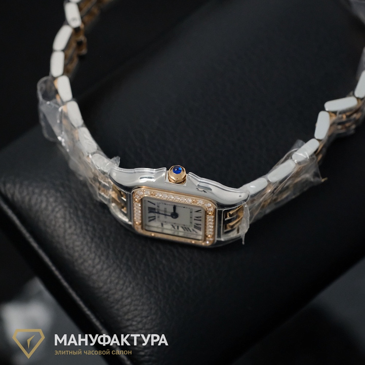 Panthere Small Steel/Rose Gold Diamonds