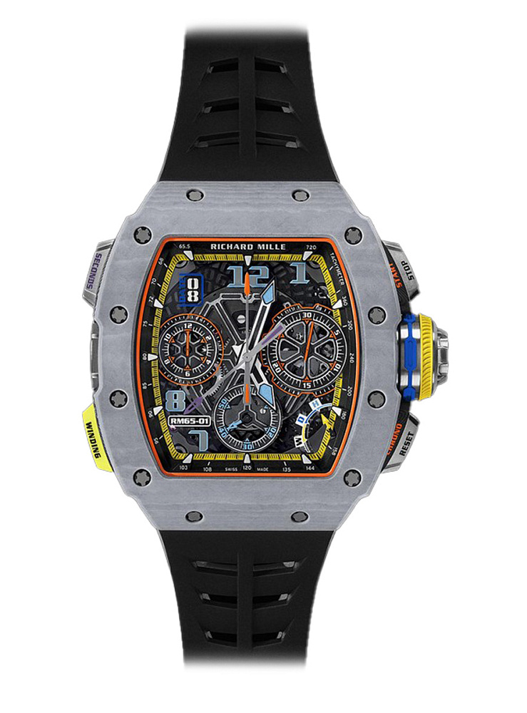 Buy Richard Mille Grey Quartz TPT Split seconds Chronograph RM 65 01 in Dubai UAE in Luxury watch boutique WATCH LAB
