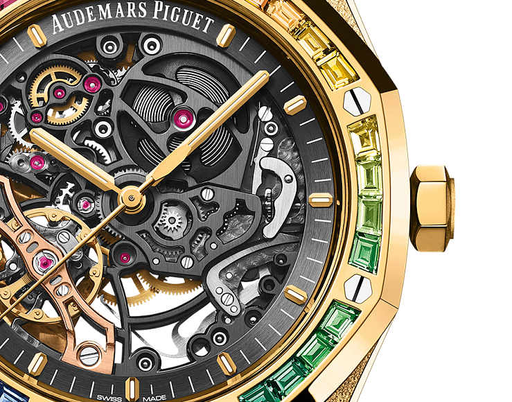 Royal Oak Frosted Gold Double Balance Wheel Openworked