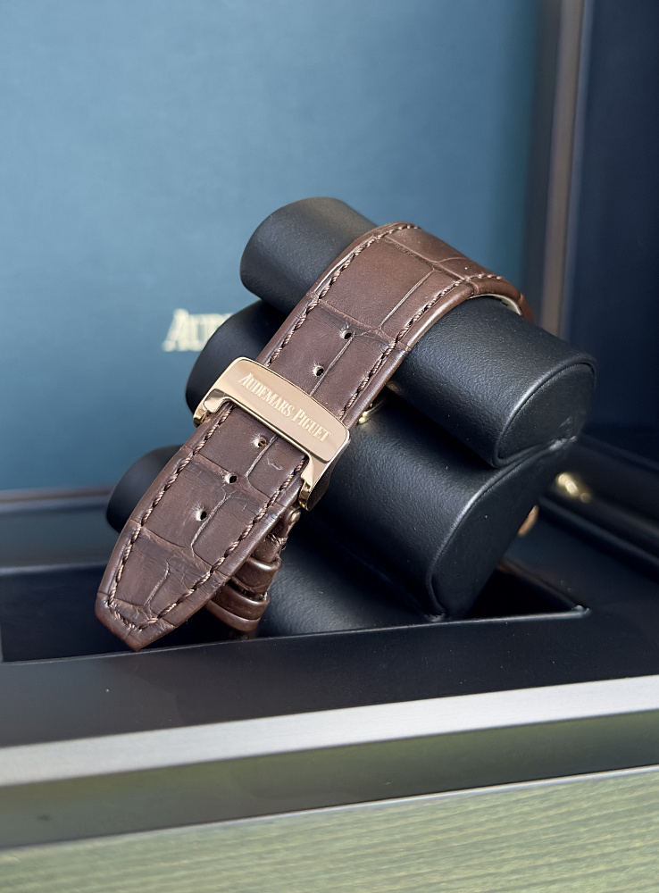 Royal Oak Chronograph 41mm Rose Gold Chocolate Dial
