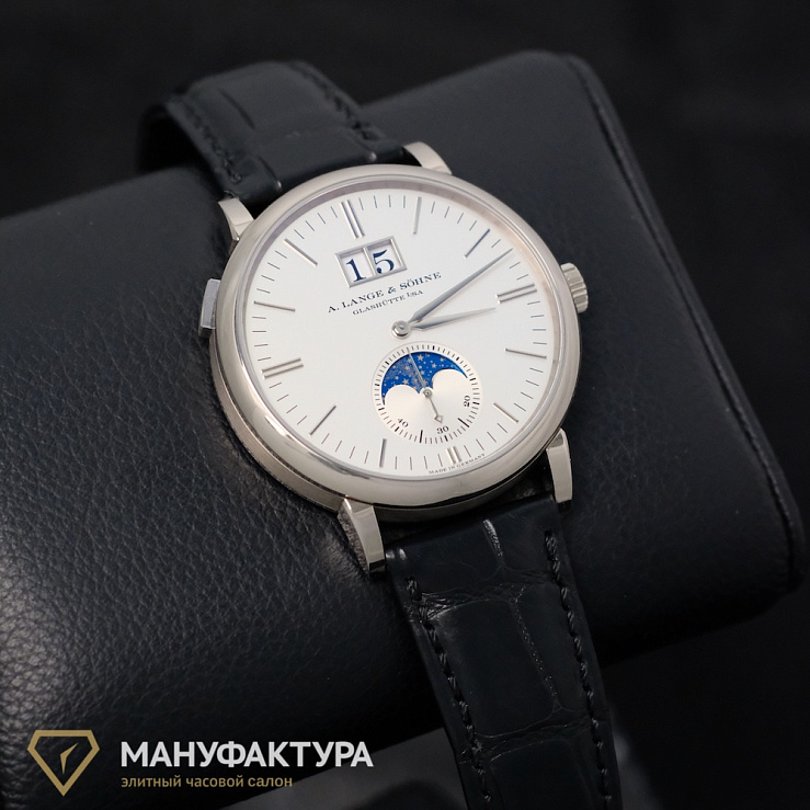 Saxonia Moon Phase White Gold