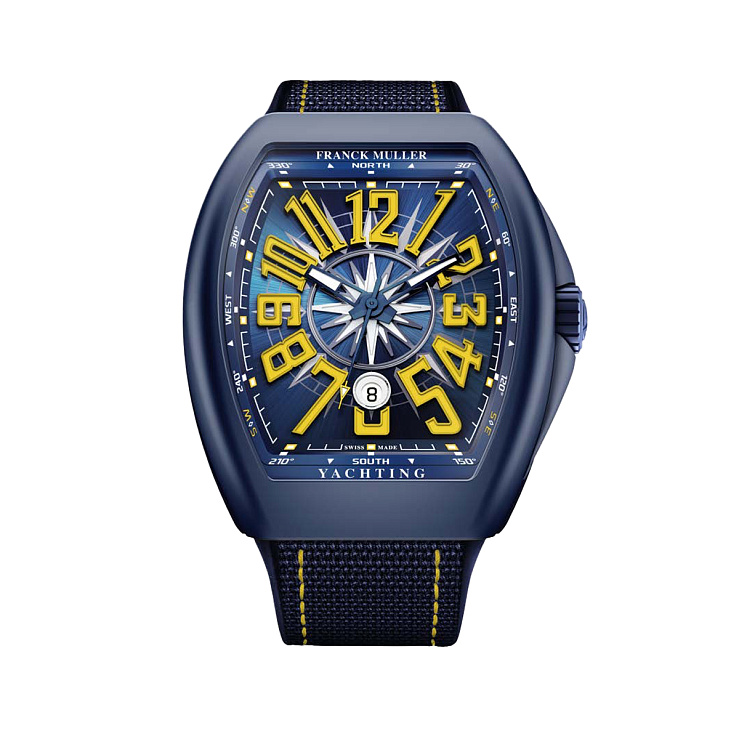 Vanguard Yachting Ceramic Dark Blue and Yellow 45mm