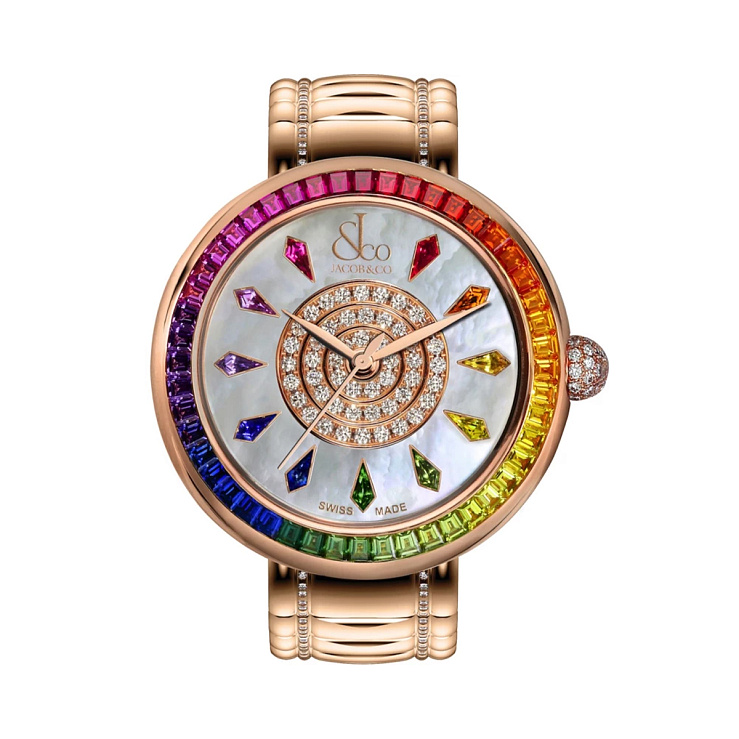 Brilliant Rainbow Rose Gold Bracelet