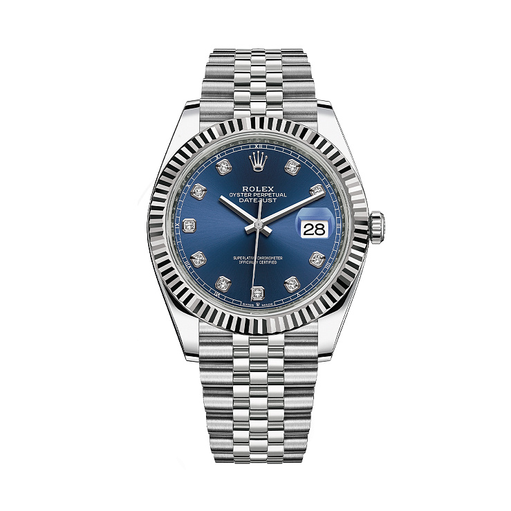 Oyster Perpetual Datejust 41mm Blue Dial Diamond