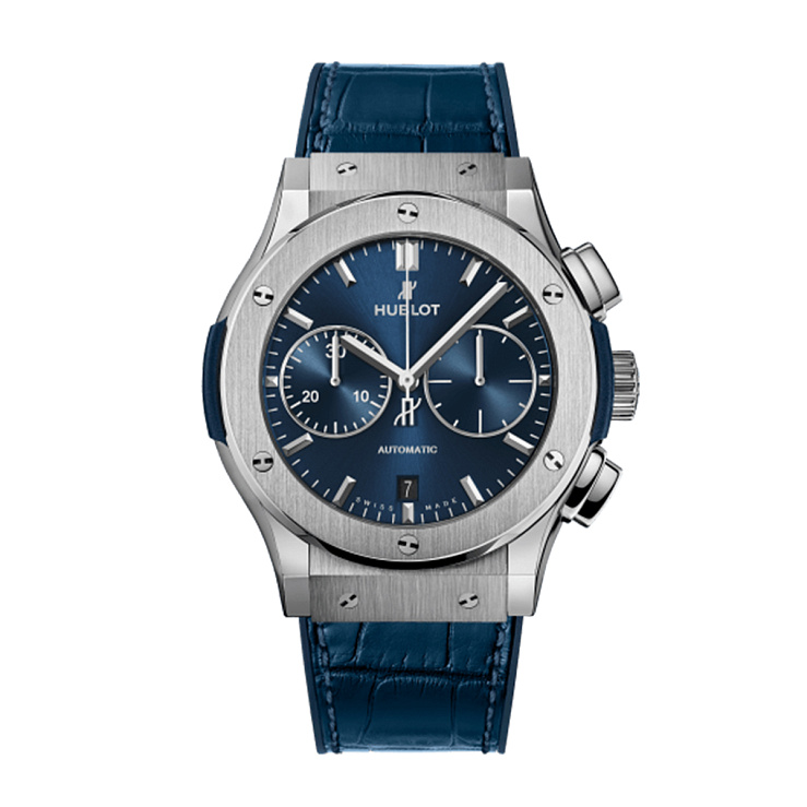 Classic Fusion Chronograph Titanium Blue 45 mm