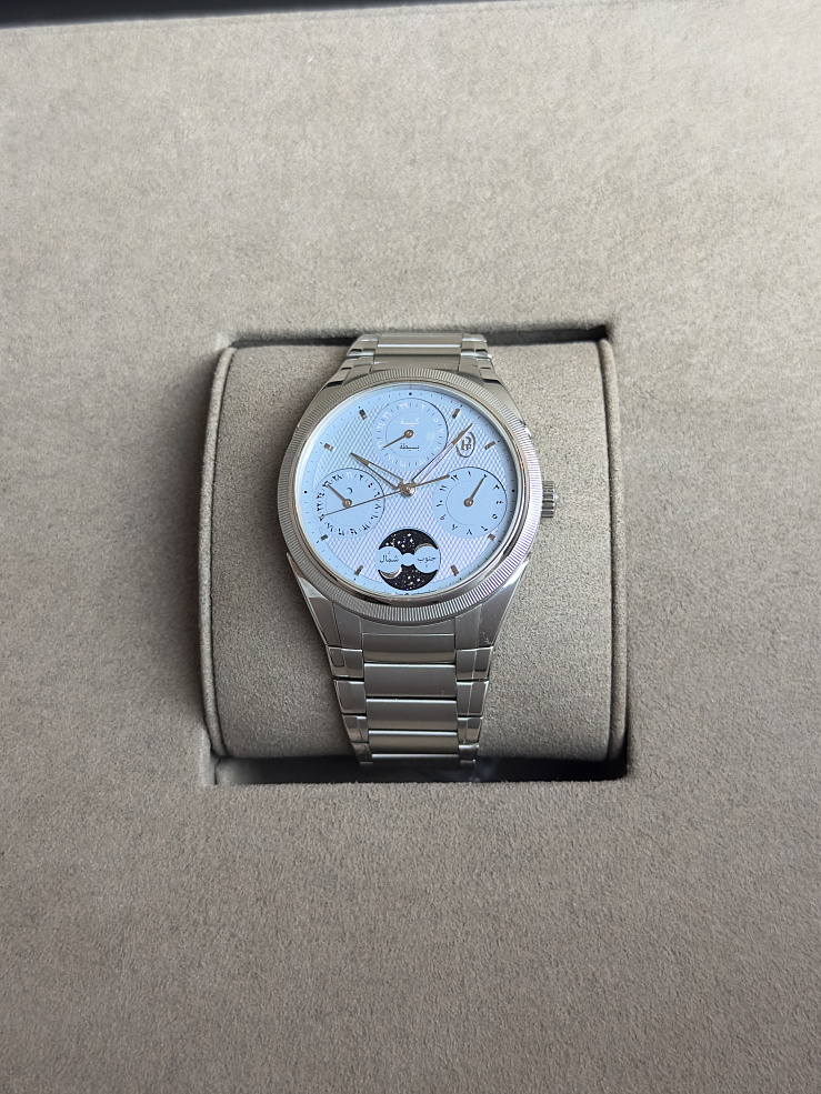 FLEURIER TONDA PF HIJRI PERPETUAL CALENDAR Steel Ice Blue Dial