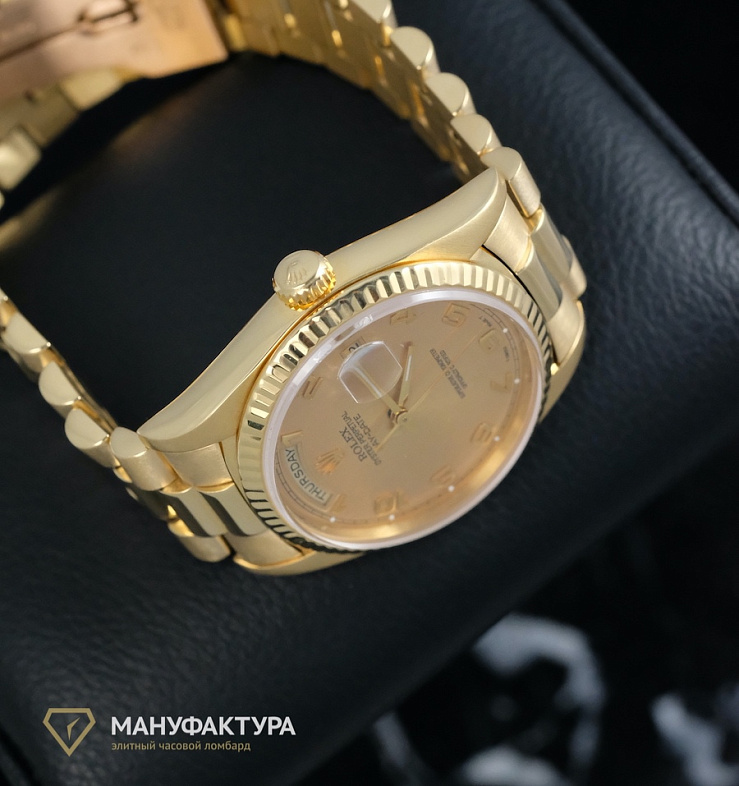 Day-Date 36mm President Champagne Arabic Dial