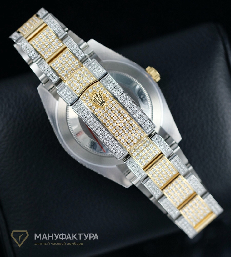 Datejust 41mm Twotone Full Pave Custom Diamonds