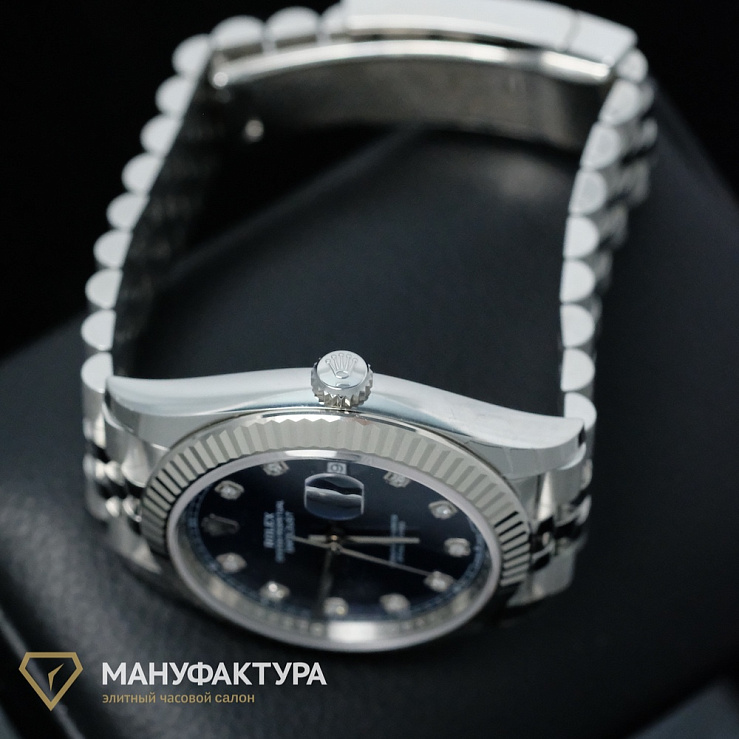 Oyster Perpetual Datejust 41mm Blue Dial Diamond
