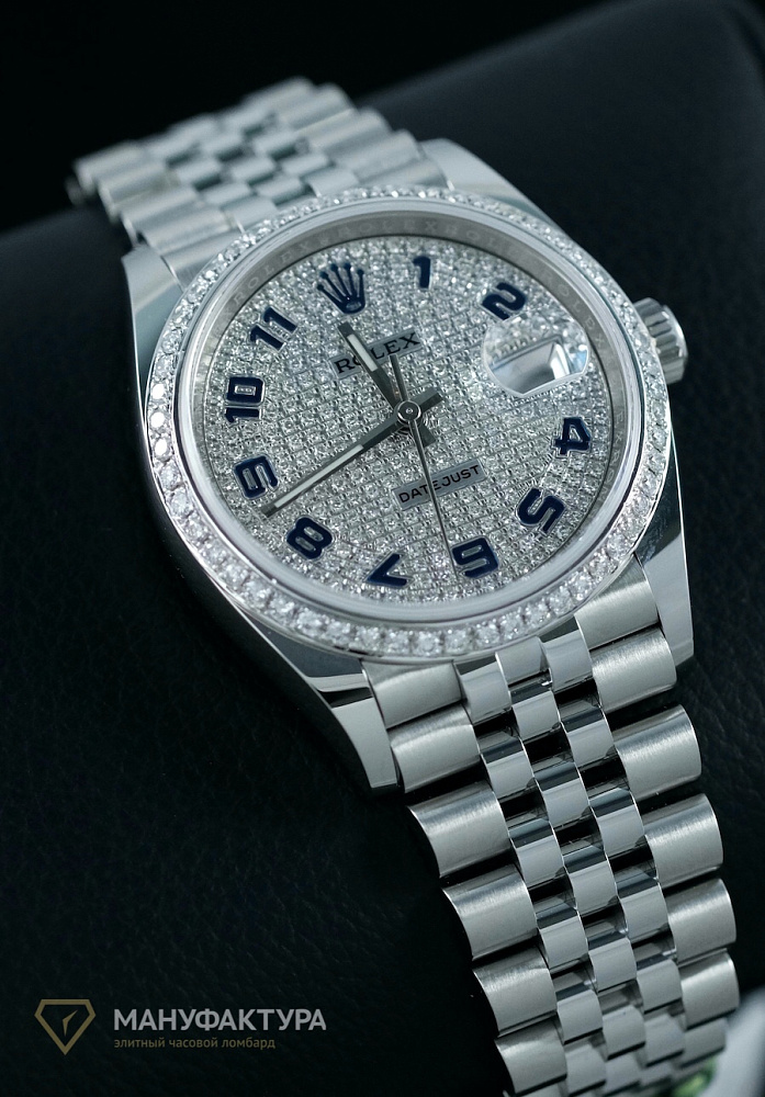 Datejust 36 mm Custom Diamonds Pave Dial 2021