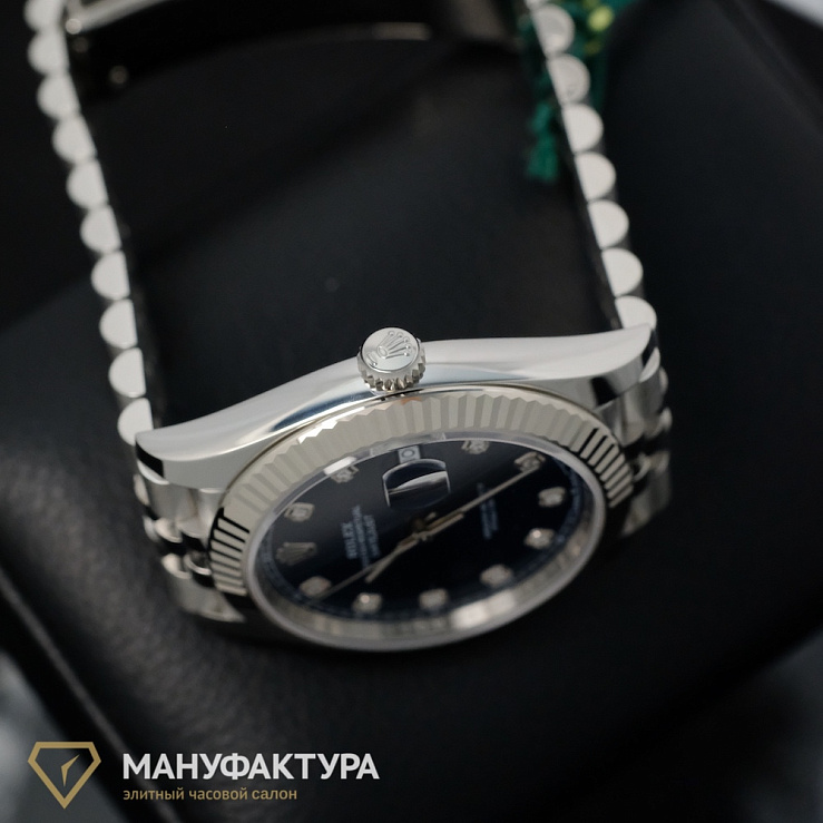 Oyster Perpetual Datejust 41mm Blue Dial Diamond