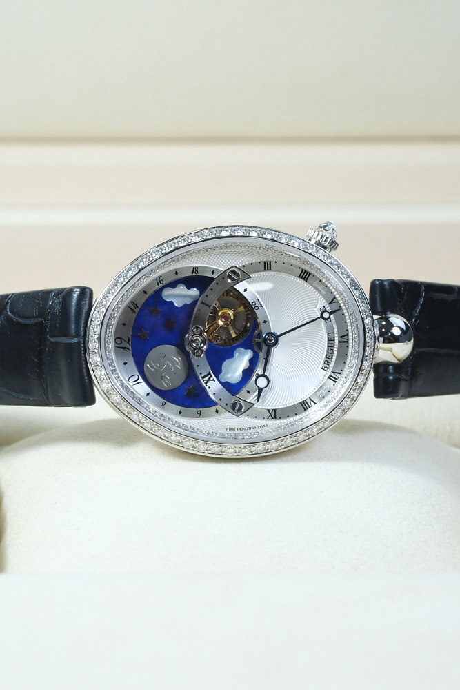 Reine De Naples Tourbillon Jour/Nuit White Gold & Diamonds
