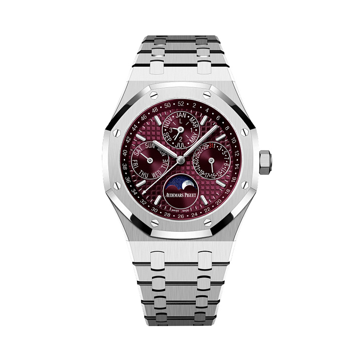 AUDEMARS PIGUET ROYAL OAK PERPETUAL CALENDAR 41MM White Gold Burgundy
