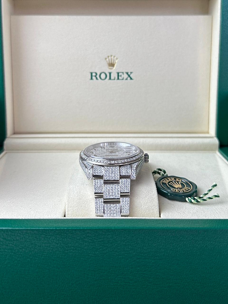 Datejust 41mm Custom Full Pave Iced Out Diamonds