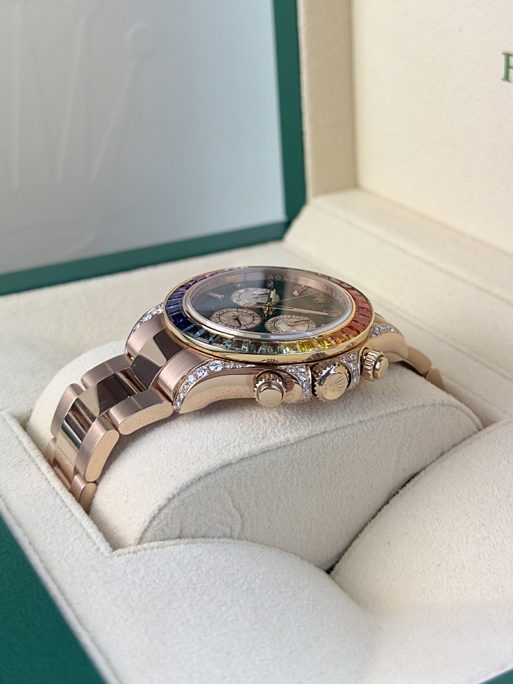 Oyster Perpetual Daytona Rose Gold Custom Rainbow