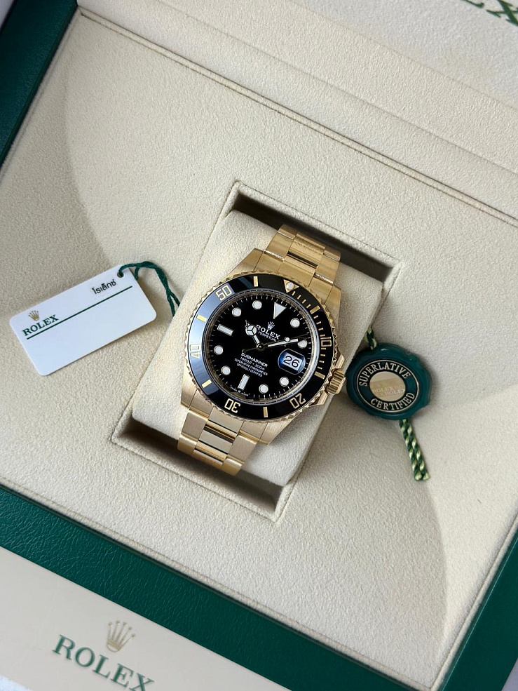 Submariner Date 41mm Yellow Gold Black
