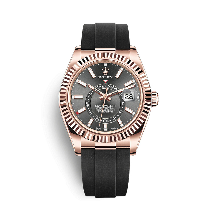 SKY-DWELLER 42MM EVEROSE GOLD DARK RHODIUM