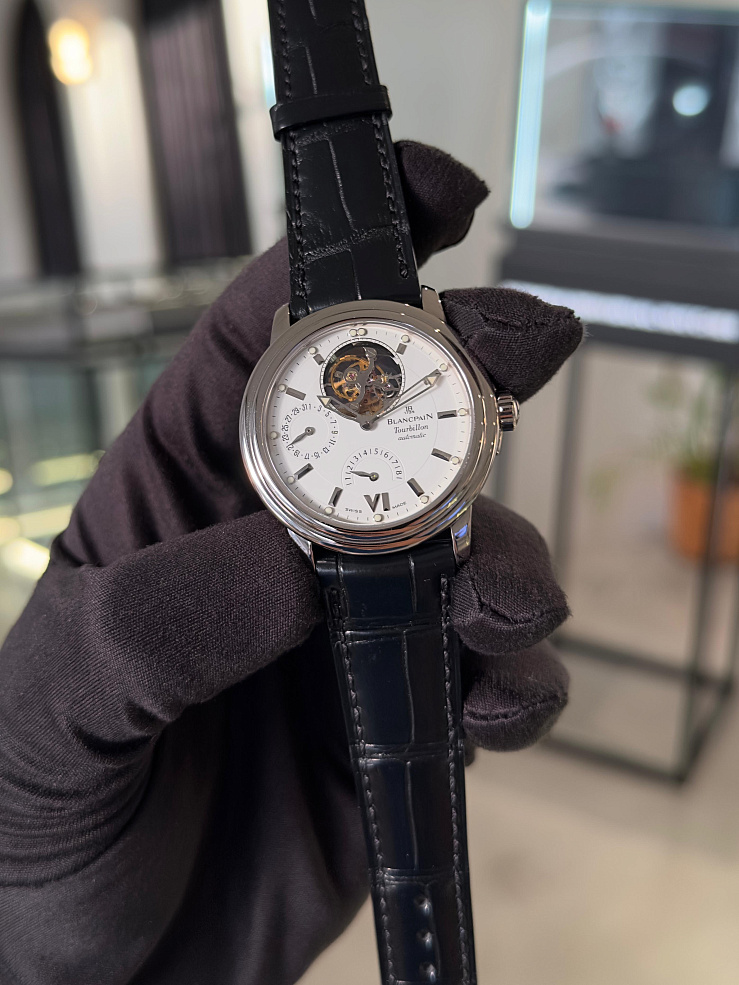 LÉMAN Tourbillon 18k White Gold 38 mm
