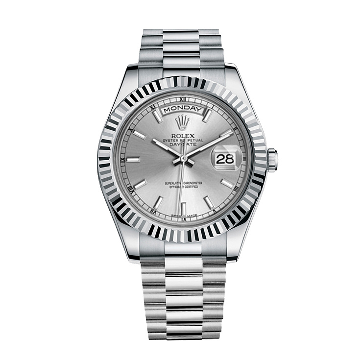 Day-Date 41 President Bracelet White Gold