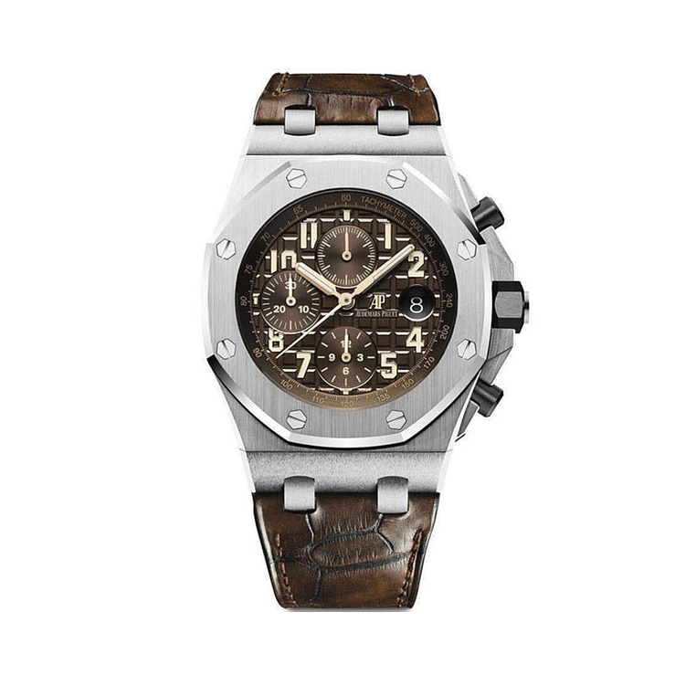 Royal Oak Offshore Chronograph Watch Brown Dial 42mm