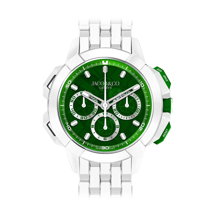 EPIC X CHRONO 44MM TRI-COMPAX  White Ceramic