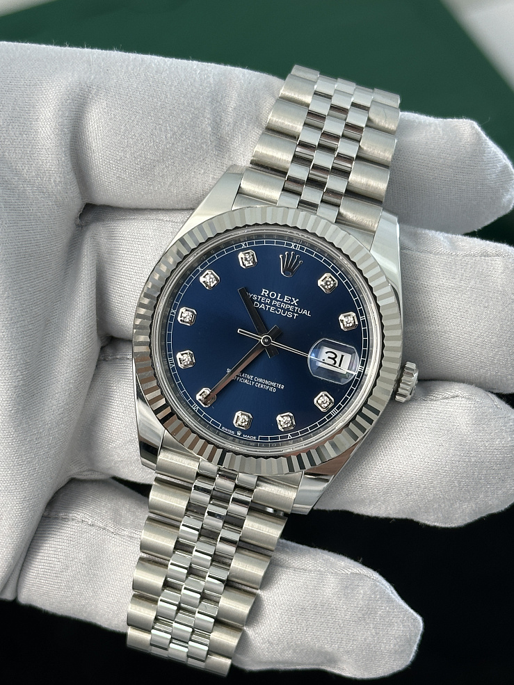 Oyster Perpetual Datejust 41mm Blue Dial