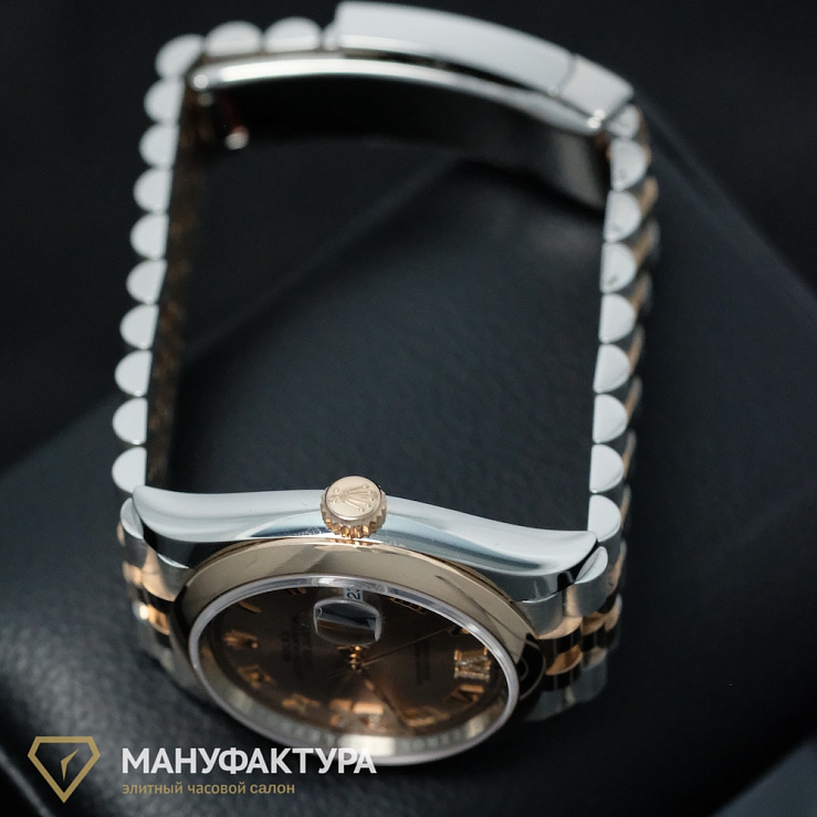 DATEJUST 36MM STEEL ROSE GOLD Diamonds pave