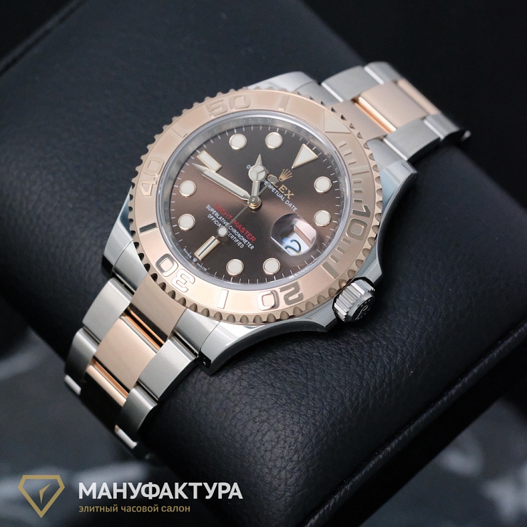 Yacht Master 40mm Steel Everose Chocolate Dial